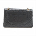 Chanel Paris Limited Matelasse Lambskin Double Flap Double Chain Black Gold Metal Fittings 0 Series #2515 by Bolt Boutique