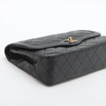 Chanel Paris Limited Matelasse Lambskin Double Flap Double Chain Black Gold Metal Fittings 0 Series #2515 by Bolt Boutique