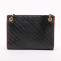 Gucci GG Marmont Medium Azalea Slim Leather Chain Shoulder Bag Black x Red #2510 by Bolt Boutique