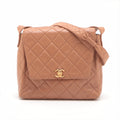 Chanel Matelasse Caramel Quilted Lambskin Turnlock Shoulder bag Brown Gold Metal Fittings 4 Series #2513 by Bolt Boutique