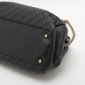 Chanel Matelasse Lambskin Chain Shoulder Bag Black Gold Metal Fittings 14 Series #2608 by Bolt Boutique
