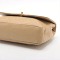 Chanel Matelasse Lambskin Single Flap Double Chain Bag Beige Gold Hardware 2 Series-#2892 by Bolt Boutique