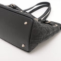 Christian Dior Cannage Panarea Coated Canvas Tote Bag Black #2898 by Bolt Boutique