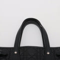 Christian Dior Cannage Panarea Coated Canvas Tote Bag Black #2898 by Bolt Boutique