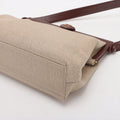 Chanel Linen Frame Buckle Shoulder Bag Brown 5 Series #2902 by Bolt Boutique
