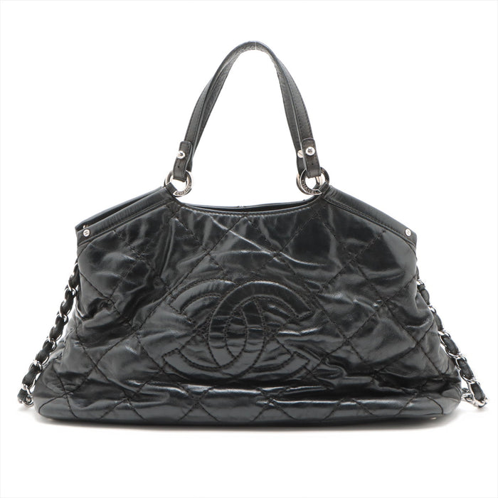 Chanel Iridescent Calfskin Stitched CC Sea Hit Tote 16 Series #3275 by Bolt Boutique
