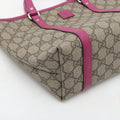 Gucci Kids Line GG Supreme Canvas Coated Handbag Beige x Pink #3284 by Bolt Boutique