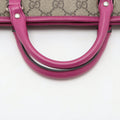 Gucci Kids Line GG Supreme Canvas Coated Handbag Beige x Pink #3284 by Bolt Boutique
