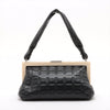 Chanel Lambskin Chocolate Bar Frame Bag Black Handbag #3276