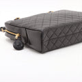 Chanel Matelasse Lambskin Chain handbag Black Gold Metal Fittings 3 Series #3756 by Bolt Boutique