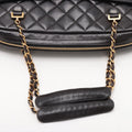 Chanel Matelasse Lambskin Chain handbag Black Gold Metal Fittings 3 Series #3756 by Bolt Boutique