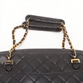 Chanel Matelasse Lambskin Chain handbag Black Gold Metal Fittings 3 Series #3756 by Bolt Boutique