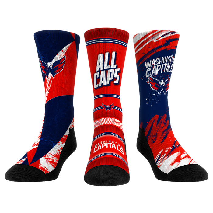 Washington Capitals - Power Play 3-Pack by Rock 'Em Socks