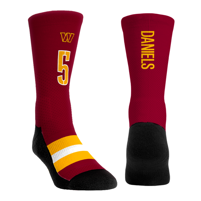 Jayden Daniels - Washington Commanders - Jersey (Burgundy) by Rock 'Em Socks