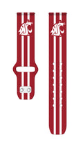 Washington State Cougars HD Watchband for Samsung, Garmin, Fossil, and More for Samsung, Garmin, Fossil, and More by Affinity Bands