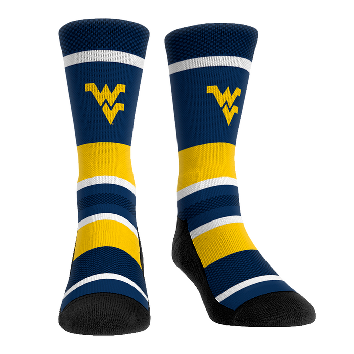 West Virginia Mountaineers - Tech Stripe by Rock 'Em Socks