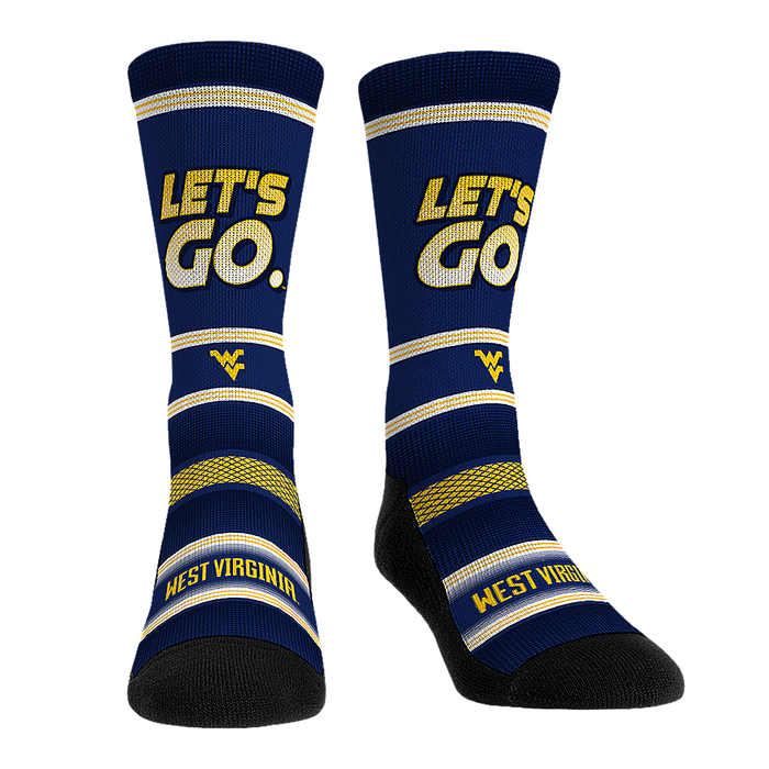 West Virginia Mountaineers - Let's Go by Rock 'Em Socks