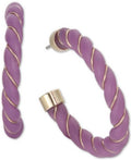 Inc International Concepts Gold-Tone Wire-Wrapped Resin Spiral C-Hoop Earrings by Vanessa Jane