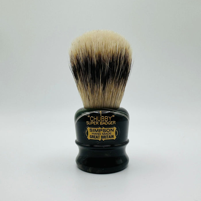 Simpson LE Chubby 1 Super Badger Emerald Candy Shaving Brush by Pasteur Pharmacy