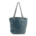 Chanel Matelasse Aged Calfskin Blue Club Shoulder Bag #3450 by Bolt Boutique