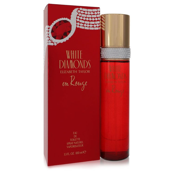 White Diamonds En Rouge by Elizabeth Taylor Eau De Toilette Spray 3.3 oz for Women by Avera Group
