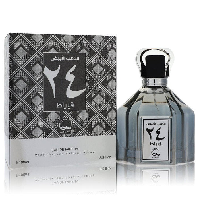 White Gold 24 Carat by Khususi Eau De Parfum Spray (Unisex) 3.3 oz for Men by Avera Group