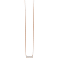 14K Gold Lab Grown Diamond Bar Necklace by Fine Color Jewels