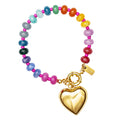 Wild at Heart Knotted Multicolor Beaded Bracelet by Christina Greene
