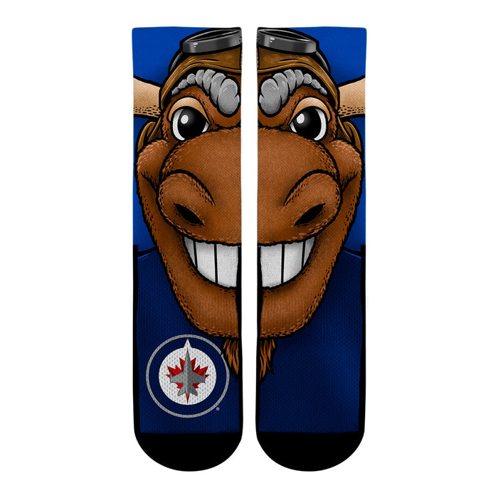 Winnipeg Jets - Split Face Mascot by Rock 'Em Socks