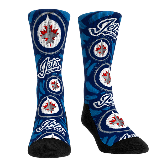 Winnipeg Jets - Logo Paint by Rock 'Em Socks