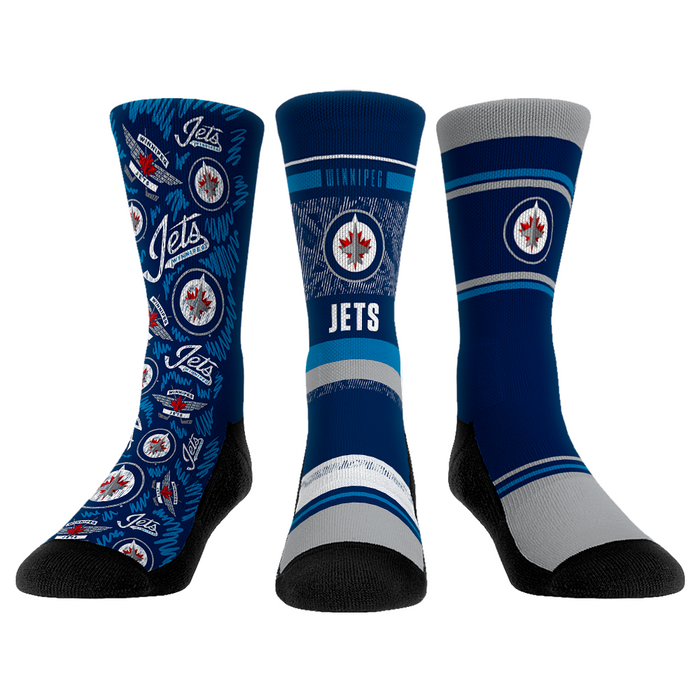 Winnipeg Jets - 3-Pack by Rock 'Em Socks