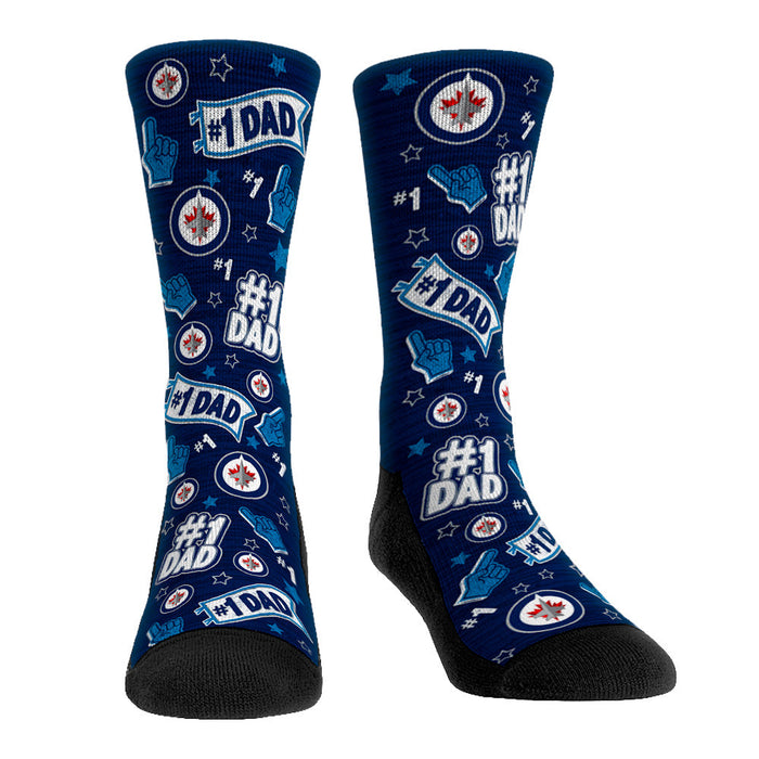 Winnipeg Jets - #1 Dad by Rock 'Em Socks