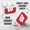 Wisconsin Badgers HDX Apple Airpods Pro 1 & 2 Case Cover by Affinity Bands
