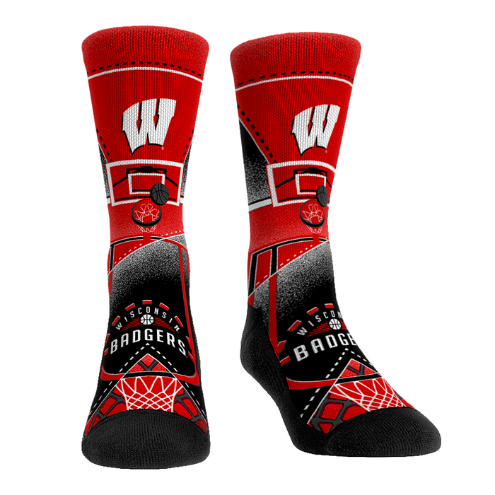 Wisconsin Badgers - Nothing But Net by Rock 'Em Socks