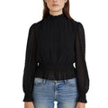 Lucy Paris Clip-Dot Peplum-Hem Top, Size Large by Vanessa Jane