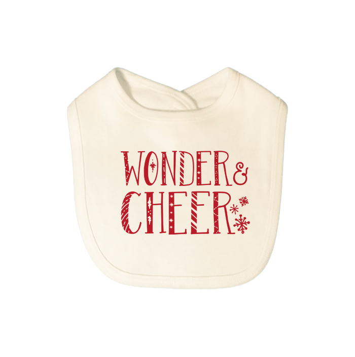 graphic bib | wonder & cheer by Finn + Emma