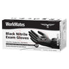 Workmates Black Nitrile Gloves (100 Ct.) Size Small