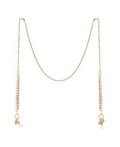 Unwritten Gold Flash Plated Leaf Design 27in Glasses or Face Mask Chain by Vanessa Jane