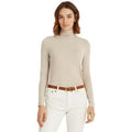 Lauren Ralph Lauren Slim-Fit Turtleneck Top – Farro Heather, Size Large by Vanessa Jane