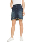 Inc Tulip-Hem Jean Skirt, Size 8 by Vanessa Jane