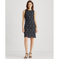 Lauren Ralph Lauren Embroidered Sleeveless Dress – Navy Blue/Silver, Size 4 by Vanessa Jane