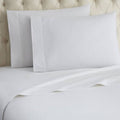 European Micro cotton flanne White Twin Sheet Set by Vanessa Jane