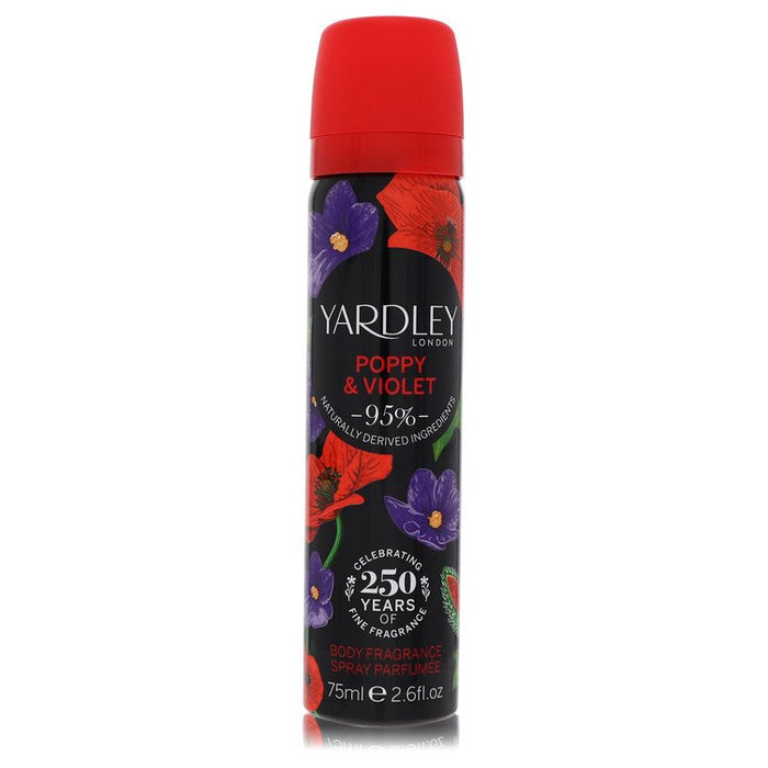 Yardley Poppy & Violet by Yardley London Body Fragrance Spray 2.6 oz for Women by Avera Group