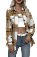 Plaid Flannel Button Up Shacket {Short Length} by The House of Stylez