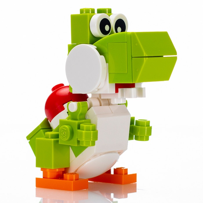 Friendly Green Dino made with LEGO parts by B3 Customs
