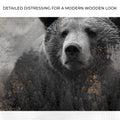 Animals Forest Bear Brown Canvas Wall Art by Tailored Canvases