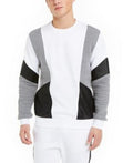 Inc Mens Ribbed Colorblocked Sweatshirt by Vanessa Jane