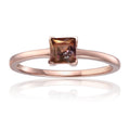 Alexandrite Square Solitaire Ring by Fine Color Jewels