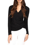 Michael Michael Kors Waffle Knit Wrap Front Top, Size Medium by Vanessa Jane