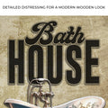 Wash Rinse Dry Repeat Bath House Sign by Tailored Canvases